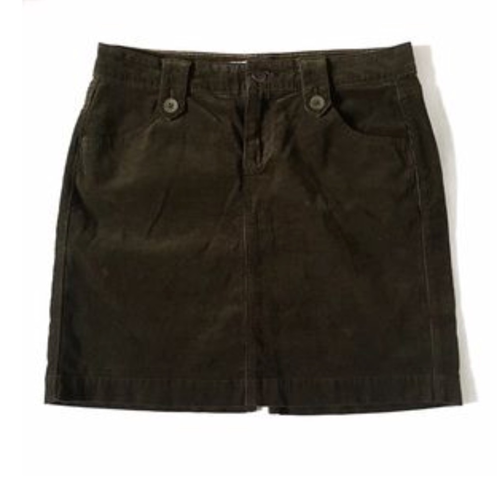 Old Navy | Olive Corduroy Skirt
